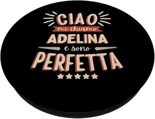 Miniatura 2 de Adelina Idea Regalo Personalizzata Amica Nome Divertente PopSockets Standard PopGrip