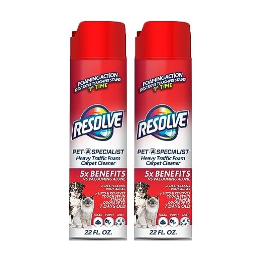 Resolve Pet Specialist Heavy Traffic Foam, Carpet Cleaner, 2 pack of 22oz