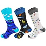 Moyel Fish Socks Fishing Gifts For Men Fisherman, Novelty Crazy Funny Fun Cool Dress Socks