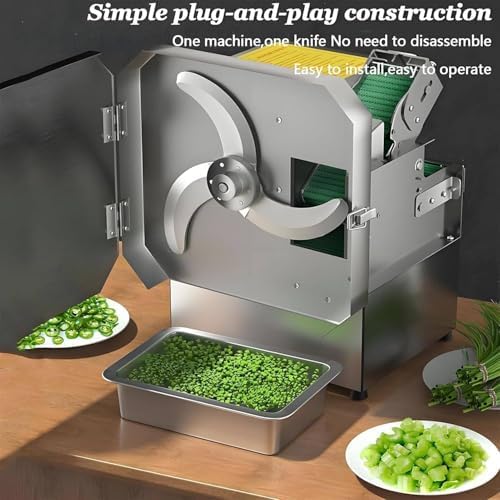 Cortadora eléctrica comercial de verduras 28x26x38 cm miniatura 2
