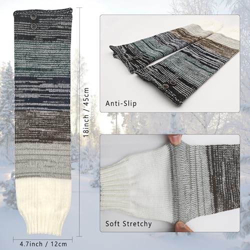 Leg Warmers for Women Cable Knit Winter Warm for Women 80s Classic Long Socks4