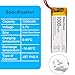 MakerHawk 4 Pack 3.7V 1000mAh LiPo Battery Rechargeable 1S 3C 102050 Lithium Polymer Batteries with Dual Protection Board, Micro JST 2.0 Connector Plug for Electronic Device