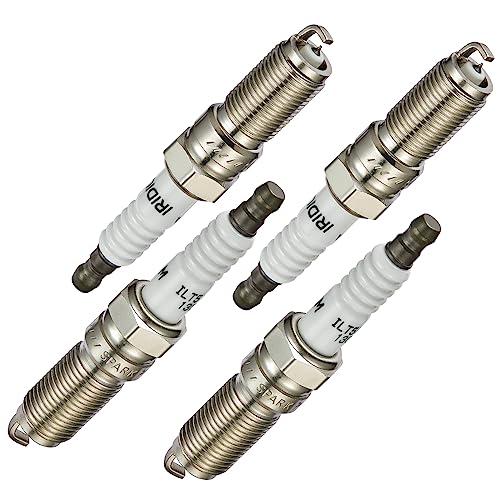 Image of BDFHYK Set of 4 Iridium Spark Plug Compatible with Allure LaCrosse Regal ATS Cobalt Equinox HHR C-Max Escape Fusion Acadia Canyon MKZ 3 6 CX-7 G5 G6 Sky Vue Engine Replacement for 4344 LTR5IX-11