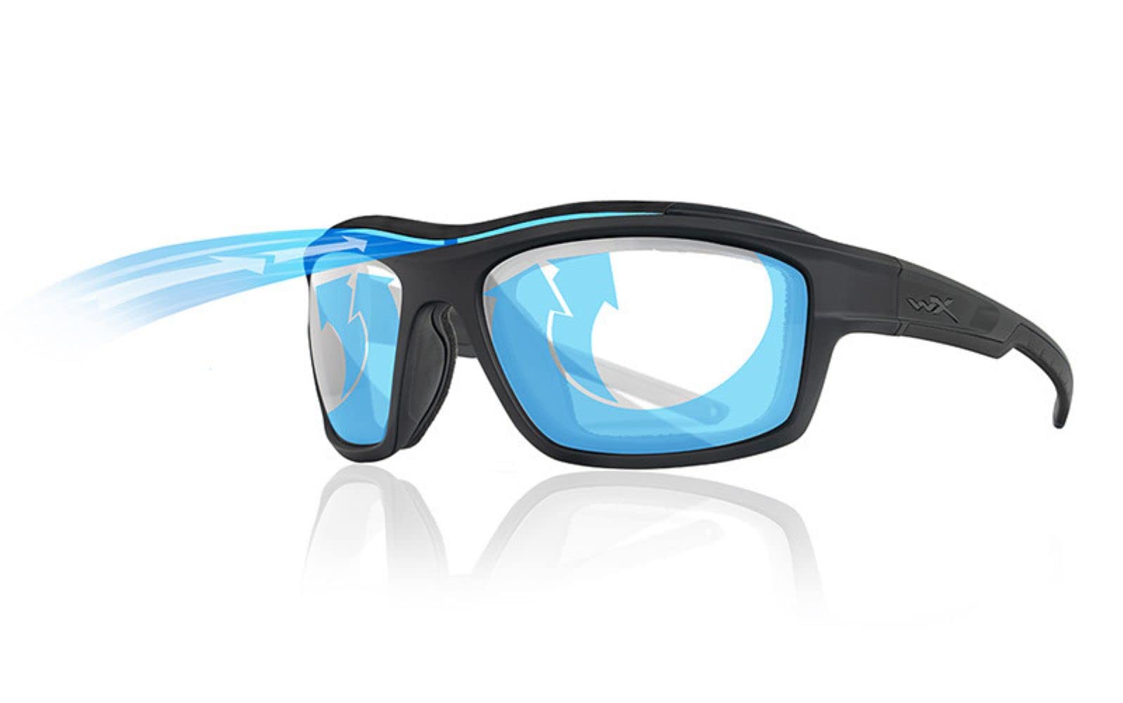 Wiley X | WX Ozone | Sonnenbrille Herren | Polbrille Angeln| Polarisierte Sonnenbrille Herren │ Sportbrille ideal bei Outdoor-Aktivitäten - Angeln und Farhrrad | 100% UVA/UVB-Schutz
