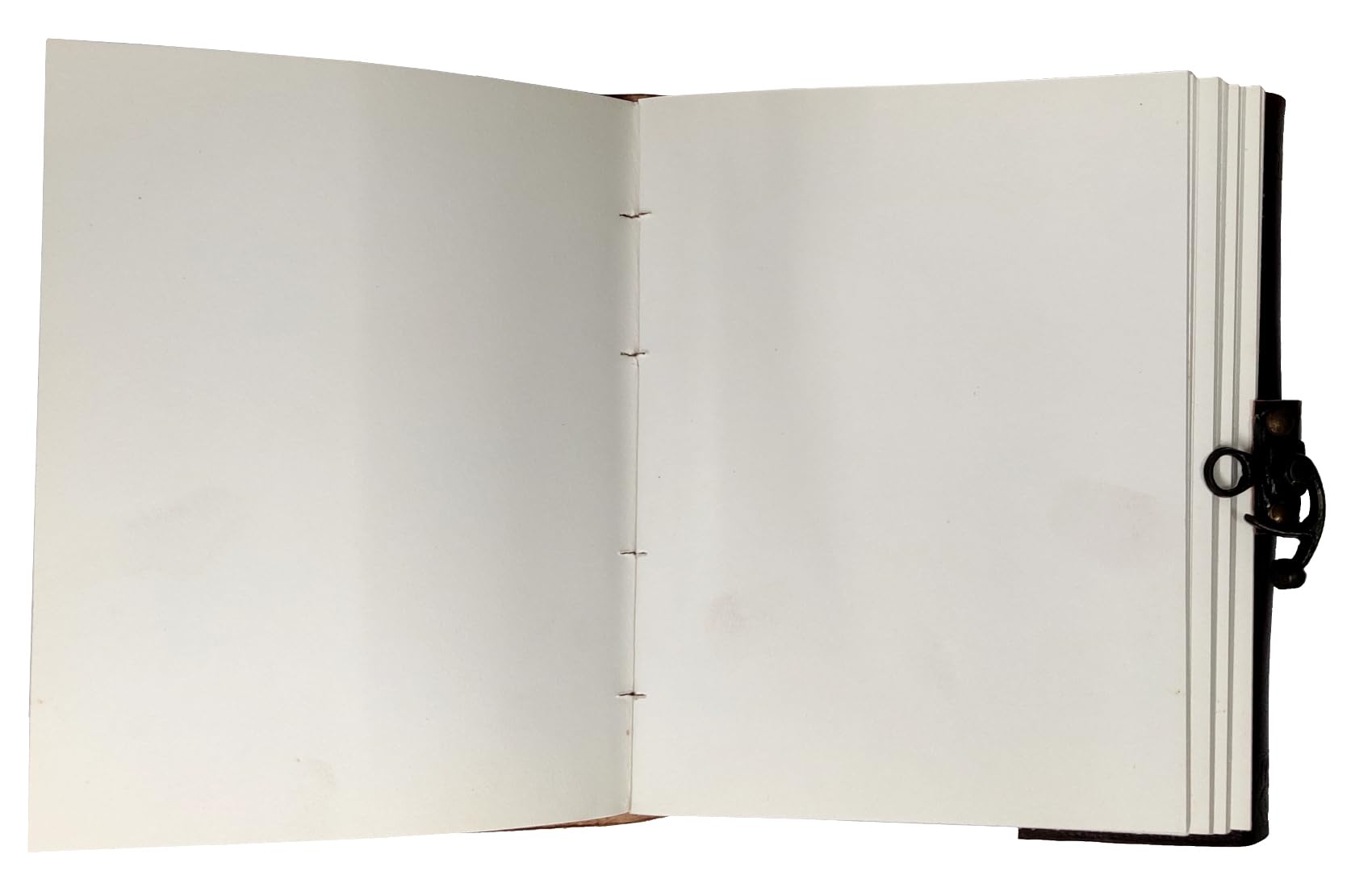Purpledip Leather Diary with Handmade Paper: Ancient Stone, Brown (10155) 2
