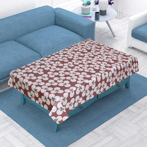 Image of Dakshya Industirs PVC Waterproof Table Cover 36x54 Inch Floral Printed Center Table Cover Washable Plastic Table Sheet Oilproof Dining Table Cover for Coffee Table Living Room Home (Premium Leaf)