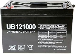 Universal Power Group 12V 100Ah Solar Wind AGM SLA DEEP Cycle VRLA Battery 12V 24V 48V
