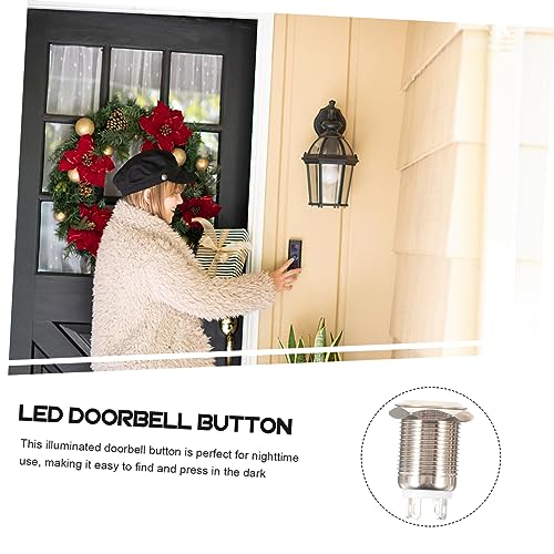 Uonlytech Acessório De Campainha Componente De Campainha De Parede Aço Inoxidável 2 Peças