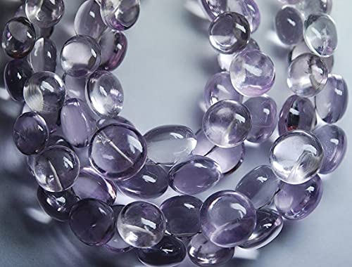 Perles améthyste rose haut de gamme 10-13mm en oignon lisse pour joaillerie