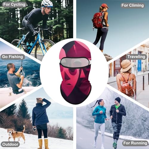 Balaclava Mask for Men Ski Mask for Women Cartoon Heart Shape Full Face Mask Face Cover for Cycling miniatura 6