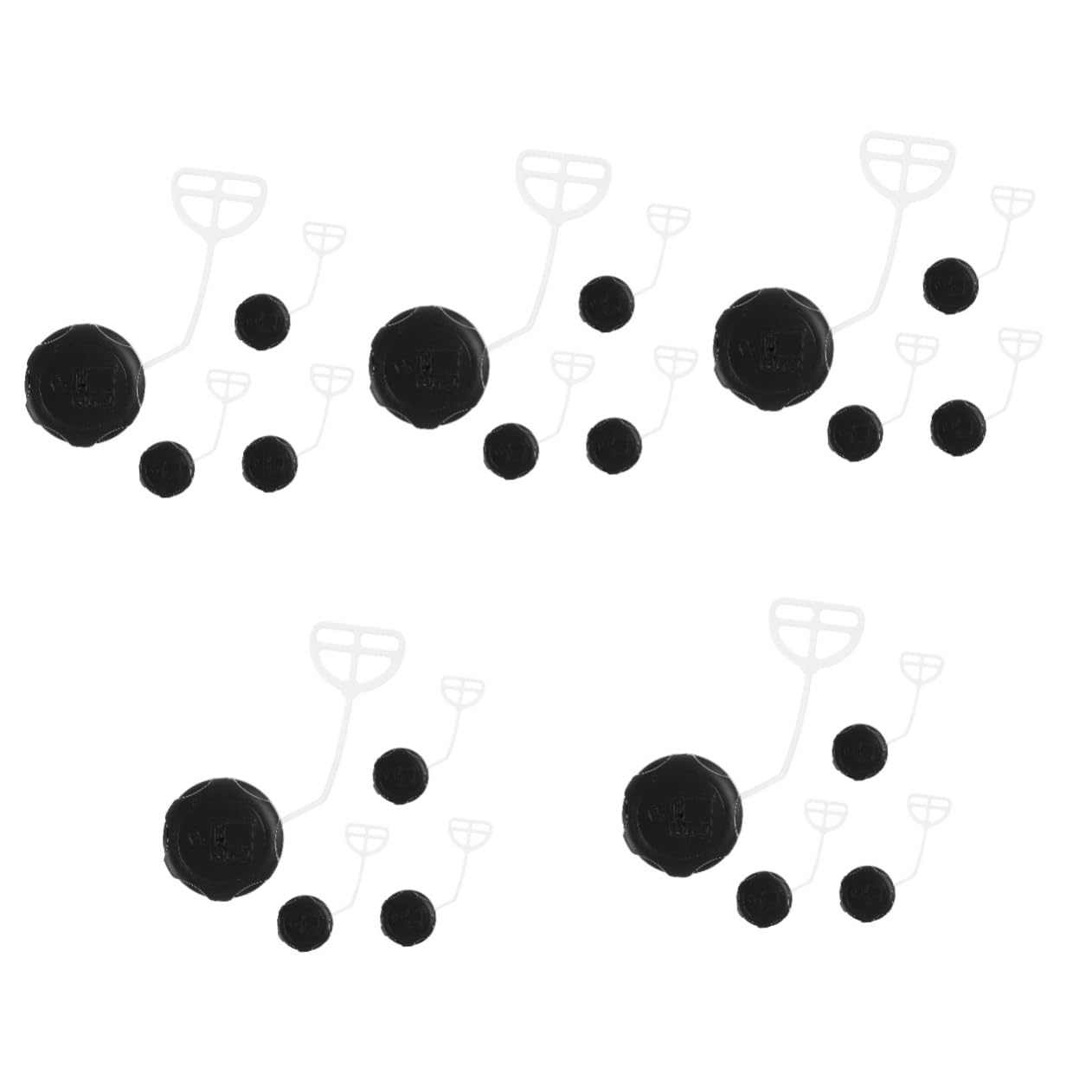 Balacoo 5sets Cover Cap Cap Dust Cover Easy Installation Lawn Mower Parts 4pcs*5