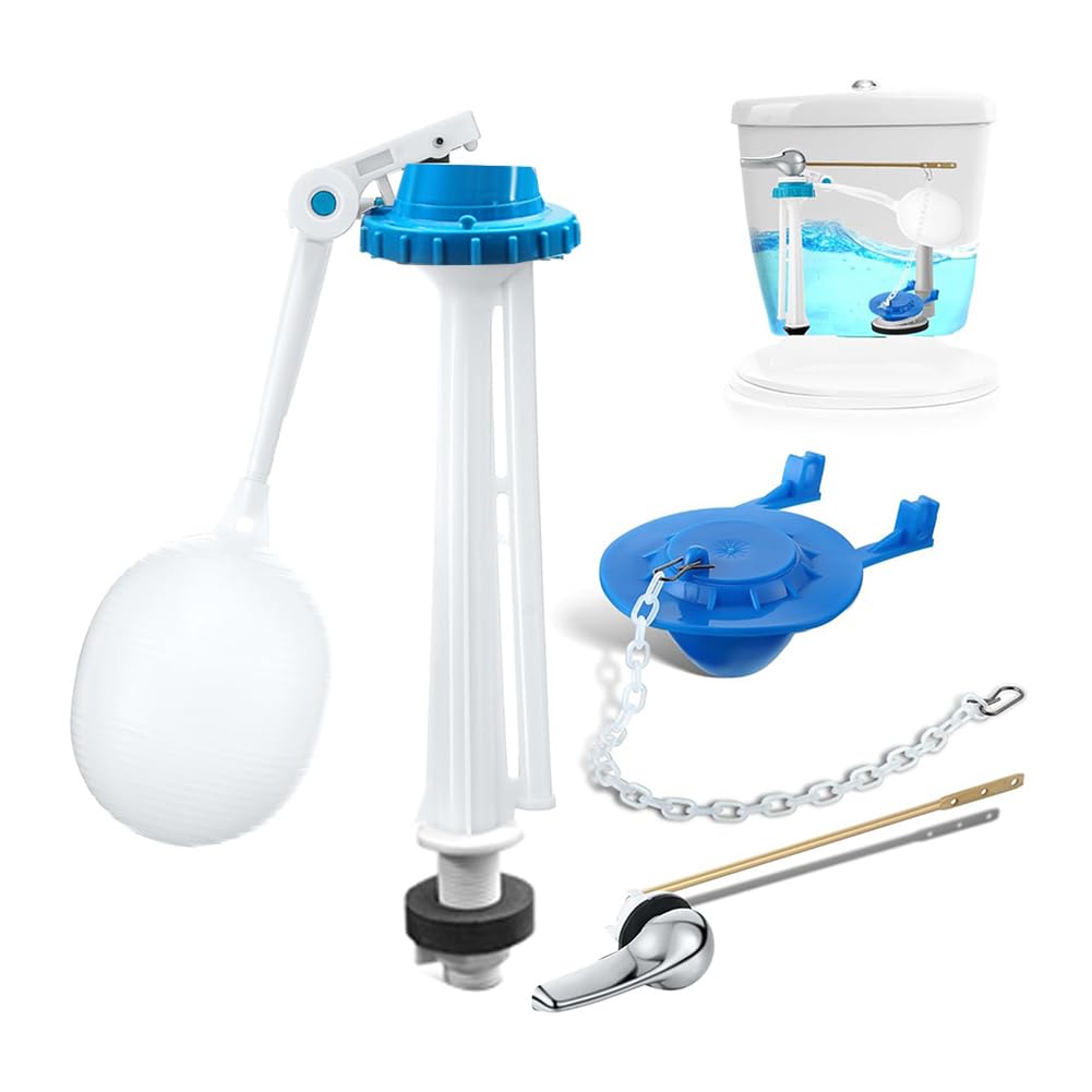 CTRLZS Toilet Tank Replacement Kit, Toilet Float Valve Replacement Kit 2 Inch Toilet Flapper, Front Mount Toilet Flush Handle