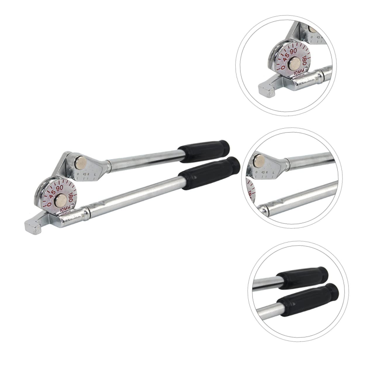 Lurrose Handheld Tube Bending Tool 180 Degree Aluminum Steel Bender Precision Handheld Bender for Hoses Tubes