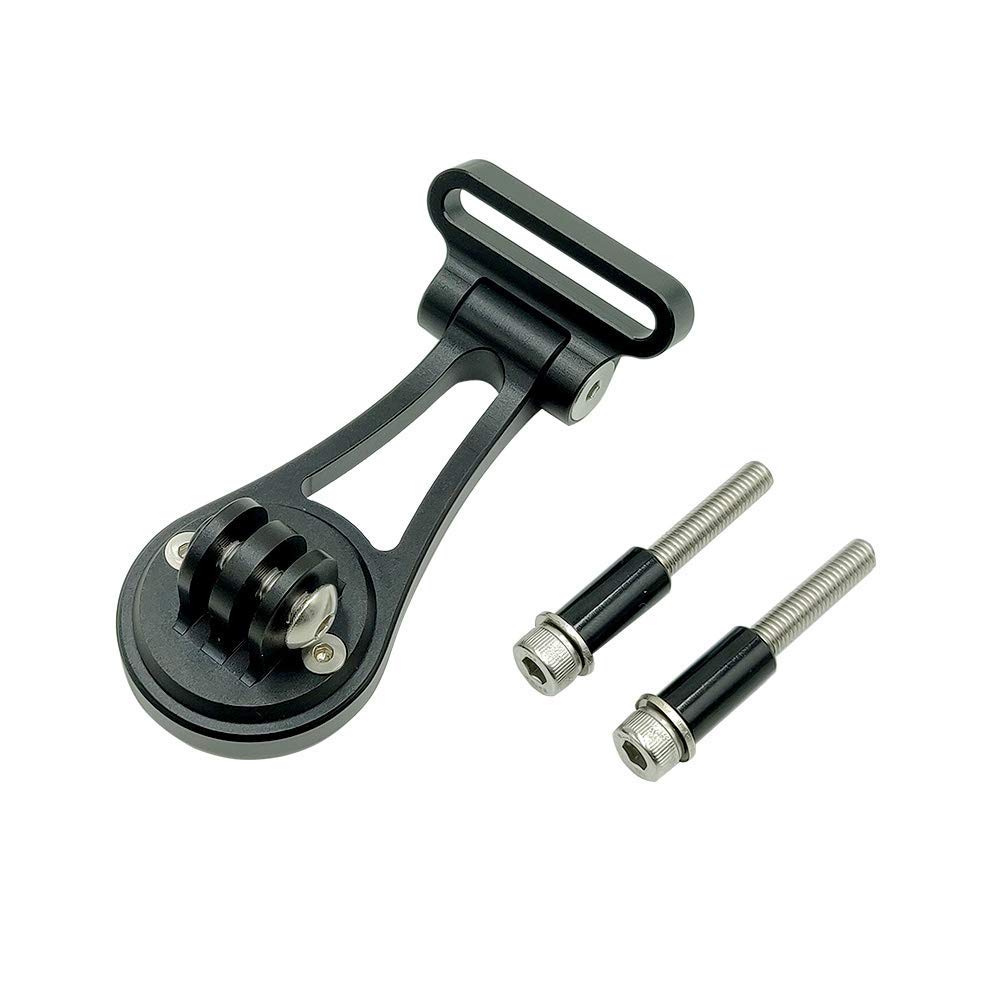 Best Tek Supporto da ciclismon Combo Mount, angolo regolabile Garmin Edge Out-Front manubrio bici per adattatore NiteRider, Sports Action Camera,Garmin Edge 25 130 200 500 510 520