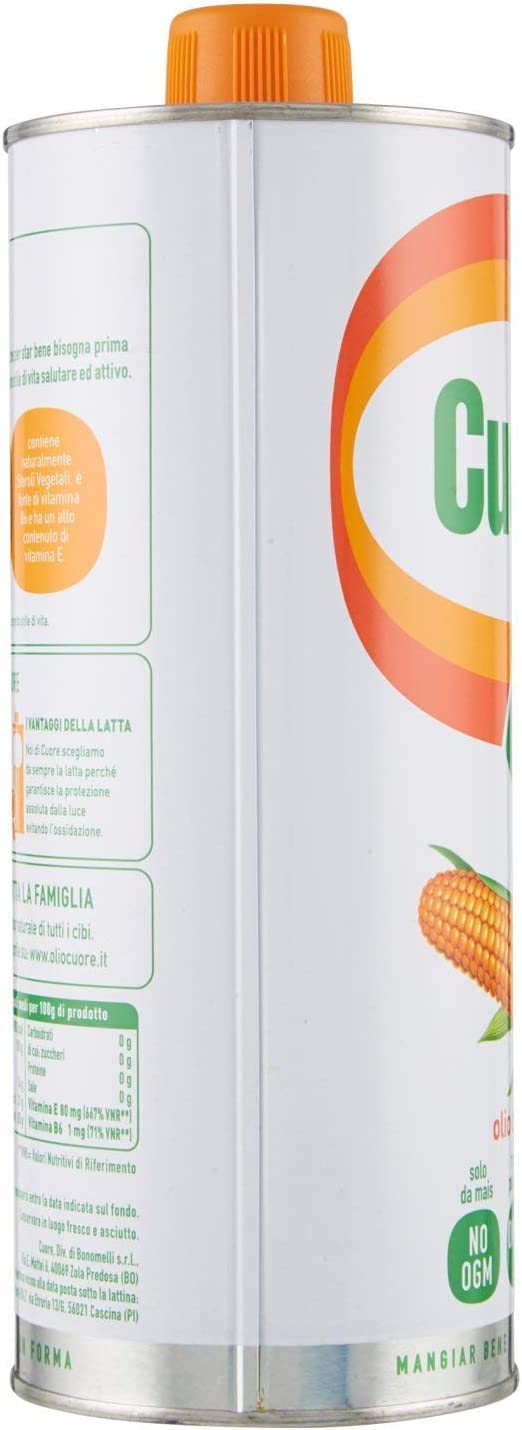 Olio cuore olio mais de Italia Aceite de semilla de maíz Aceite de maíz Aceite de maíz Aceite de maíz 1Lt