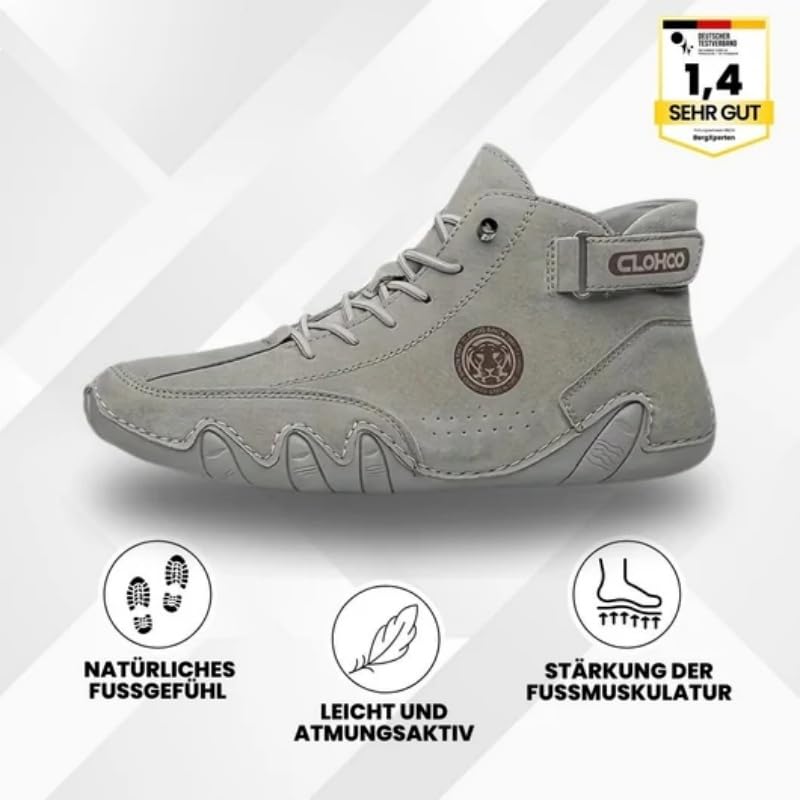 OrthoFree - ergonomische, schmerzlindernde Leder-Barfußschuhe Winterschuhe für Herren