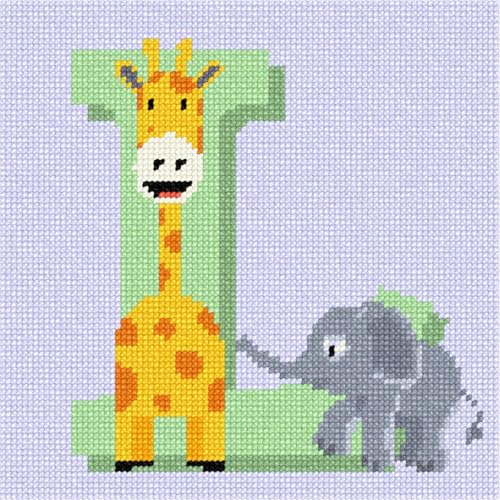 Pepita Needlepoint kit: Letter L Baby Animals, 7