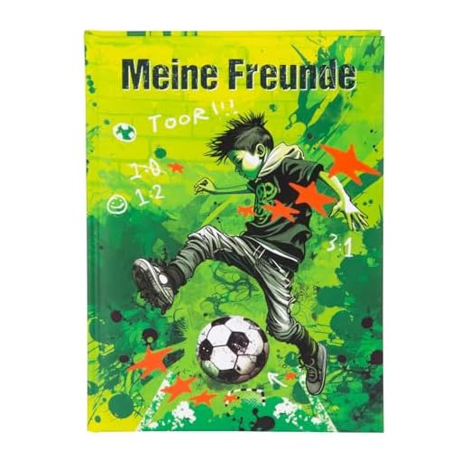 goldbuch 43 133 Vriendschapsboek Stormer, vriendschapsboek DIN A5 met 84 geïllustreerde pagina's, voor kinderdagverblijf en basisschool, voor beste vrienden in de schooltijd, kunstdruk omslag met