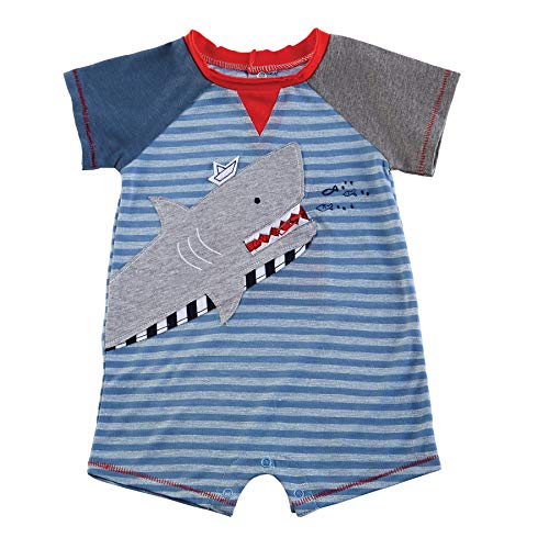 Mud Pie Baby Boys' Shark Shortall, Multi, 6-9 Months