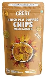 Seven’s Crest Chickpea Popped Chips Magic Masala | 3 x 35g | Not Baked | Not Fried | Rich in Protein | Low Calorie | Healthier Snack (Pack of 3)