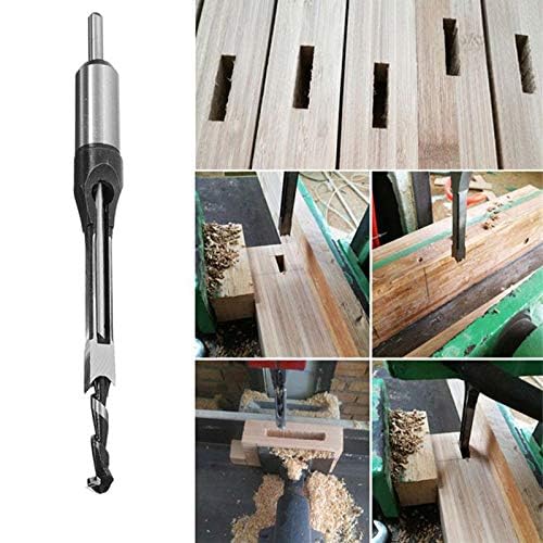 Holzbearbeitungs-Vierkantbohrer, Vierkantbohrer, Bohrkern, Vierkantbohrsägebohrer Meißel Holzbearbeitungswerkzeug, Lochbohrwerkzeug (B15mm)