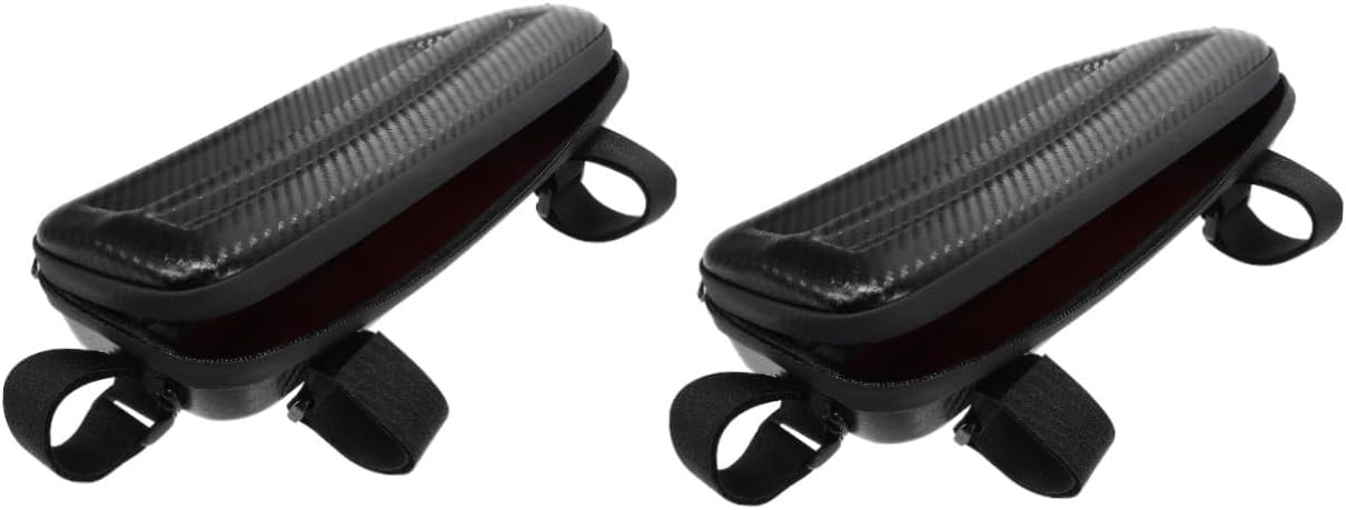 POPETPOP 2pcs Bike Frame Bag Reusable Cycling Phone Pouch for Storage for Keys Id Money More for Daily Use and Commuting