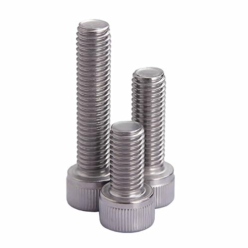 Miniatura 3 de Junter 10 unids M8-0.039 x 0.630 in rosca fina métrica A2 acero inoxidable Allen Blot Hex Socket Head Cap todos los tornillos de rosca DIN912