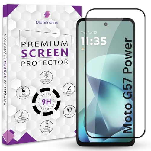 Image of Premium Tempered Glass Screen Protector Guard For Moto G57 Power 5G (6.72 Inch, Pack of 1) | Edge to Edge Coverage With Easy to installation kit