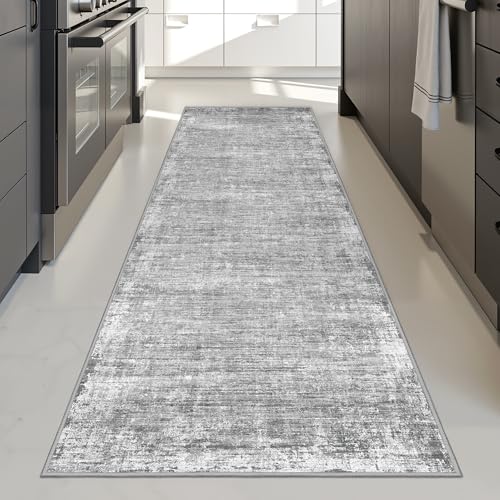 zesthome 2x8 Runner Rug, Washable Runner Rugs for Hallway, Stain Resistant Entryway Runners, Non Slip Kitchen Mats for Floor, Modern Abstract Soft Runner, Home Decor, Bedroom, Living Room