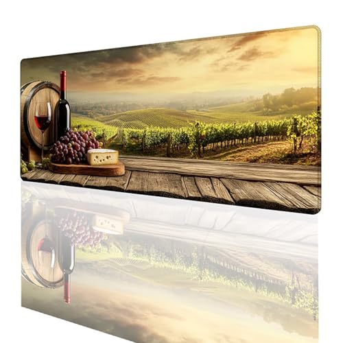 Tapis de souris vin grand format tapis gaming XXL accessoire de bureau 900x300mm