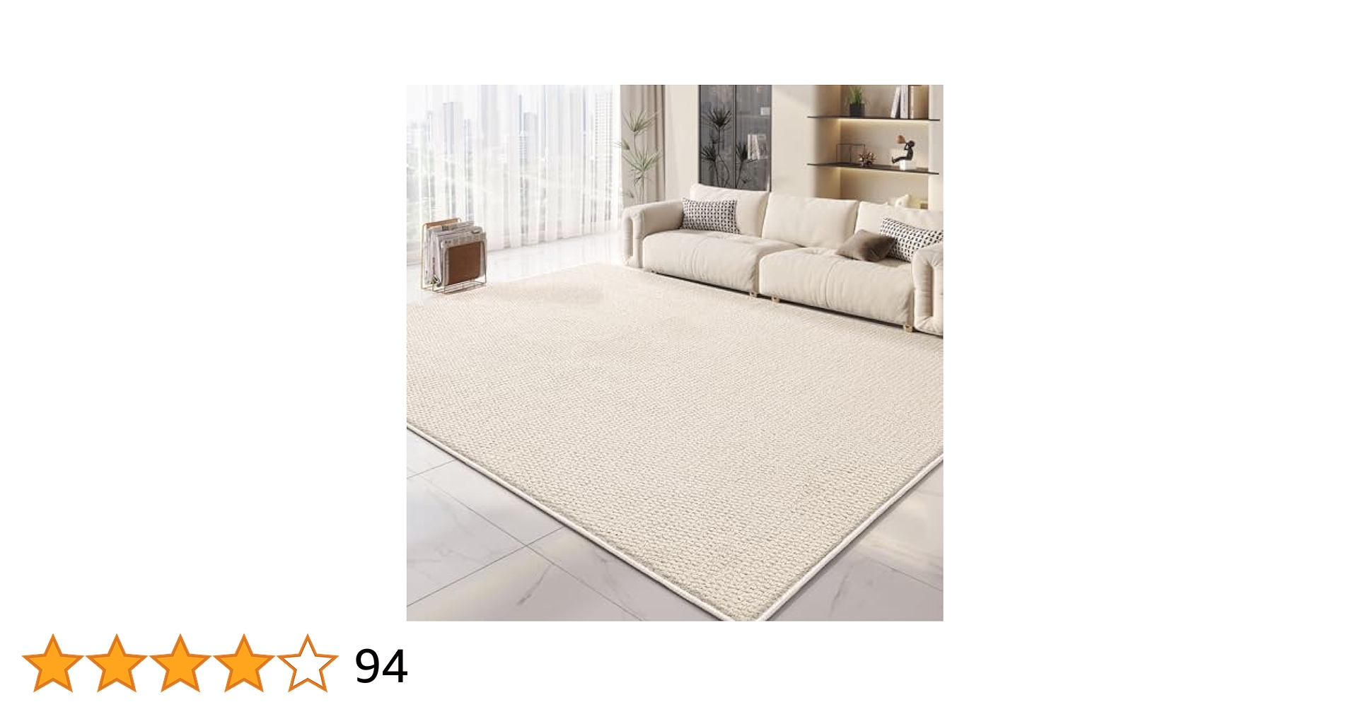 Amazon.com: Yancorp 5'x7' Big Area Rug for Living Room Cream