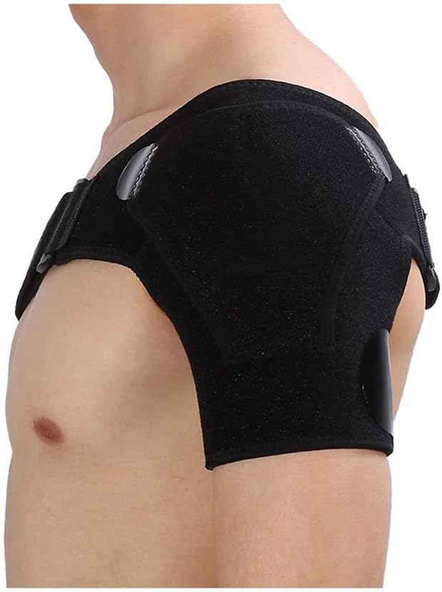 Adjustable Shoulder Support Bandage Protector Brace Joint Injury Strap Guard Wrap Belt (Color : As Shown Size : One Size)
