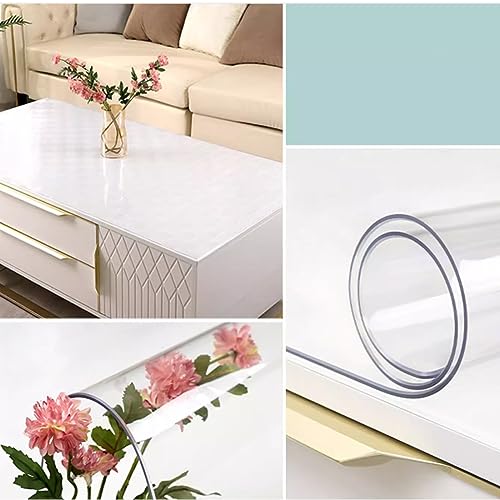 Nappe Transparente PVC antibactérienne contre taches et rayures