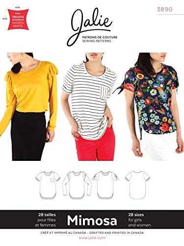 Jalie Sewing Pattern 3890 Tops 28 Sizes