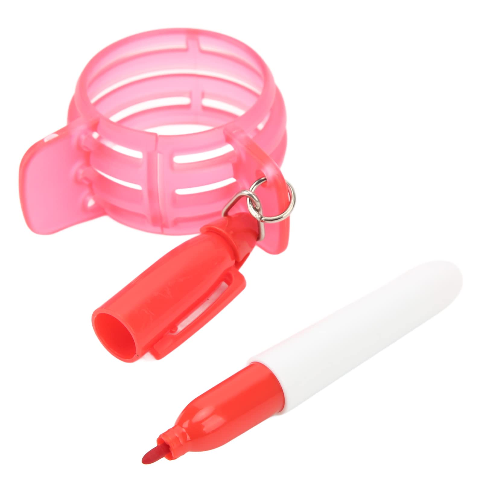 Circle Ball Liner, 360 Degree Ball Line Marker Drawer Drawing Marking Alignment Putting Tool with Pen (Red)
