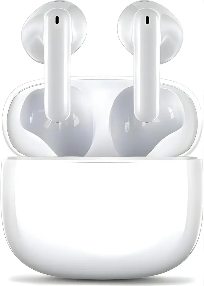 Fone De Ouvido Bluetooth, Fone Sem Fio, Compatível Com Todo Celular, Cancelamento Ruído, Bateria de Longa Duração, Até 16 Horas de Uso Microfone - Conecta Case e Fones Com Celular, Controle Touch