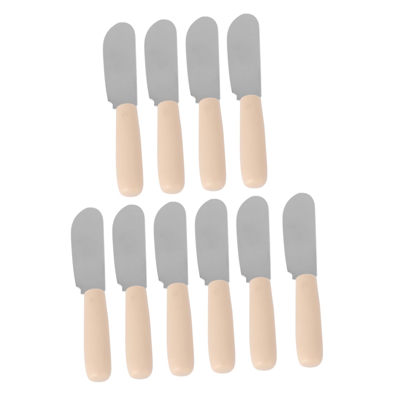 Unomor 10Pcs Stainless Steel Butter Spreader Food Grade Kitchen Essential for Baking Cheese and Spreading Non Stick Design for Easy Use and Cleanup