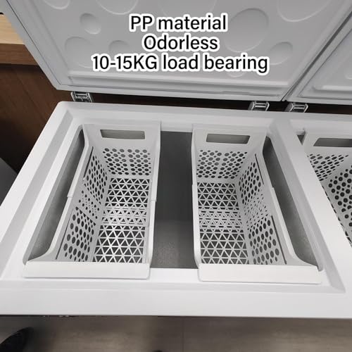 ホワイト チェストフリーザー 3.5Cu.ftホワイトパーフェクトサイズハンドフリーヒンジドア