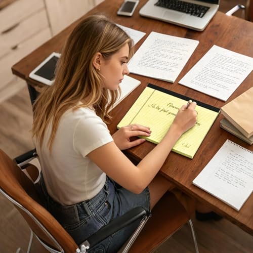 Legal Pads - 11x9.5 Inch Lined Paper | 30-Sheet Professional Writing Pads | Easy Tear-Out, Case Management, Meeting Notes, Courtroom Esseńtial, Office Supplies for Lawyers Paralegals - Image 2