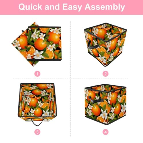 Boîte de rangement en forme de fleur grand cube pliable - 7