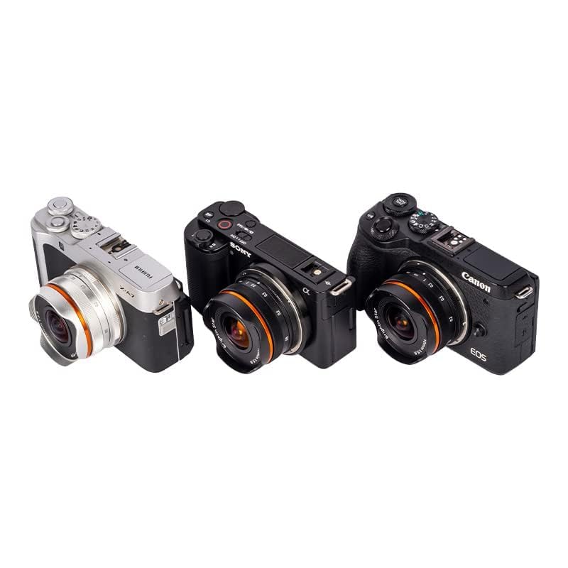 Image of Brightin Star 10mm F5.6 Fisheye Lens for Fuji XF Mount Mirrorless Cameras, Manual Focus Prime Ultra-Wide Angle APS-C Lens Fit for XT5, XT4,XT30,XPRO3 /1,XT200,XS10.XA7.XE4.XH1 (Black)