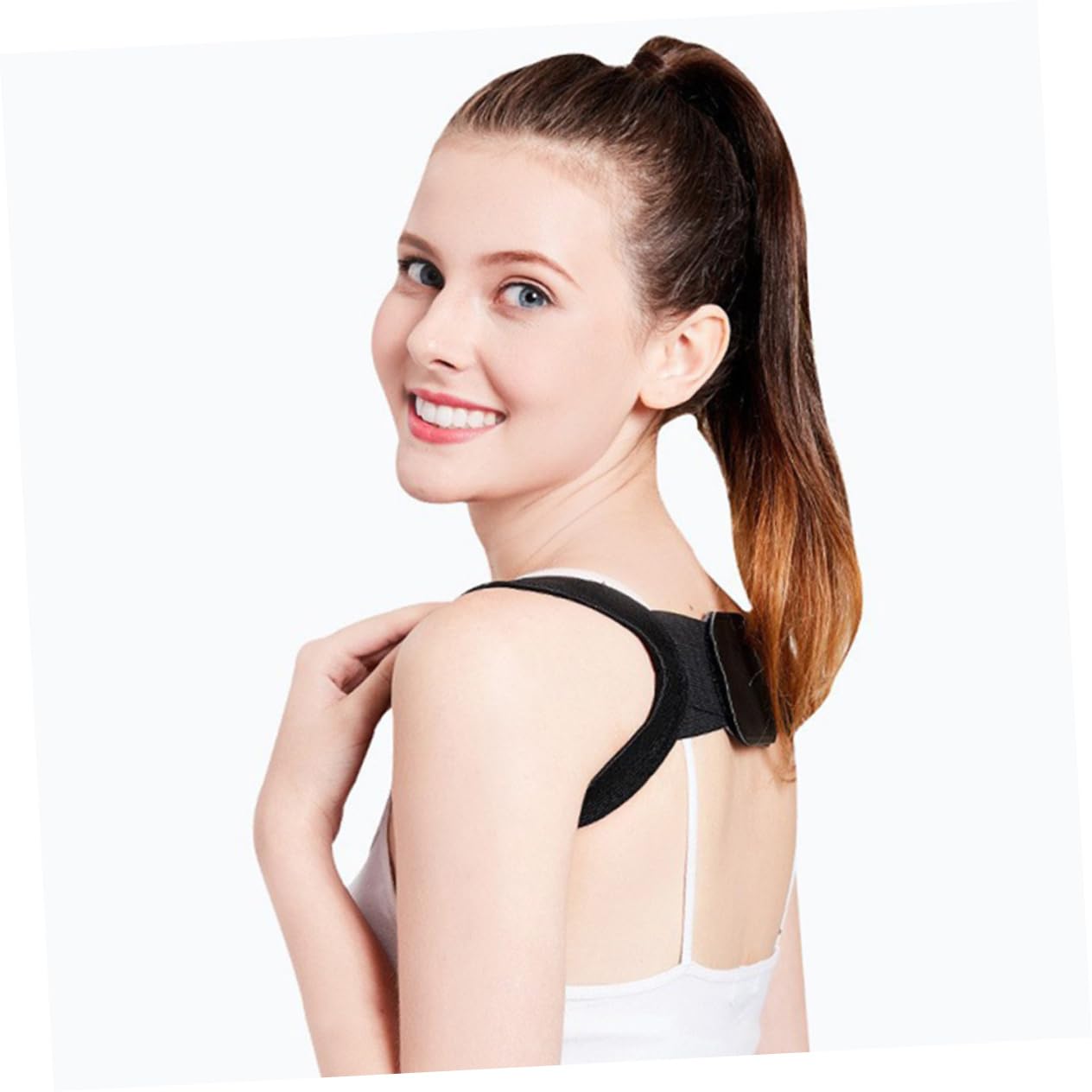 minkissy 2pcs Humpback Belts Posture for Women Lumbar Support Brace Shoulder Soft Material for Comfort