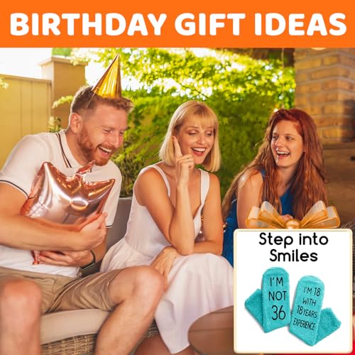 HAPPYPOP Birthday Gifts for Women Men - Best Gifts for 30s Socks for 40 Year Old 31 32 33 34 35 36 37 38 39 Years3