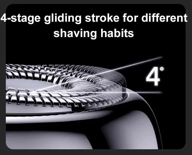 Miniatura 6 de Bccnerty - Afeitadora eléctrica Bccnerty, rotación de 360, doble anillo eléctrico giratorio, recargable por USB, impermeable, para mujeres y hombres