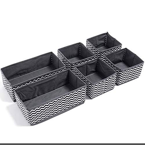 Kommoden-Schubladenteiler aus Stoff, Set aus Kleiderschrank-Organizern, Faltbare Aufbewahrungsbox für Socken, Unterwäsche, BHS, Krawatten, Spielzeug