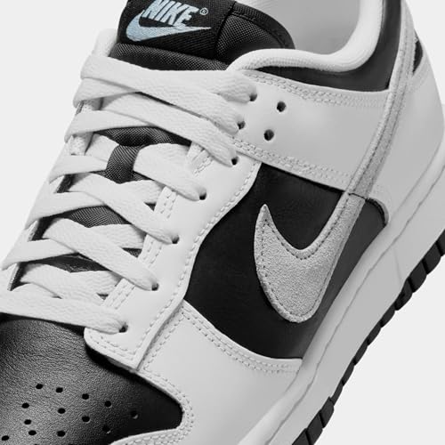 Nike Dunk Low Mens Basketball Shoes (White/LT Armory Blue/Black) (IB4620-141, Black/Blue/White)2