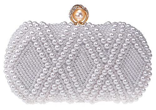 Sac perle robe de soirée avec chaîne détachable, l'atout cristal pour sublimer une tenue de mariée