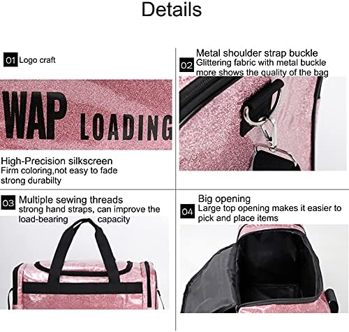 Luggage Sports Tote Gym Wap Loading Bags Glitter African Large Duffle Cute Pink Travel Weekender Shoulder Overnight Bag for Women 6 Luggage Sports Tote Gym Wap Loading Bags Glitter African Large Duffle Cute Pink Travel Weekender Shoulder Overnight Bag for Women