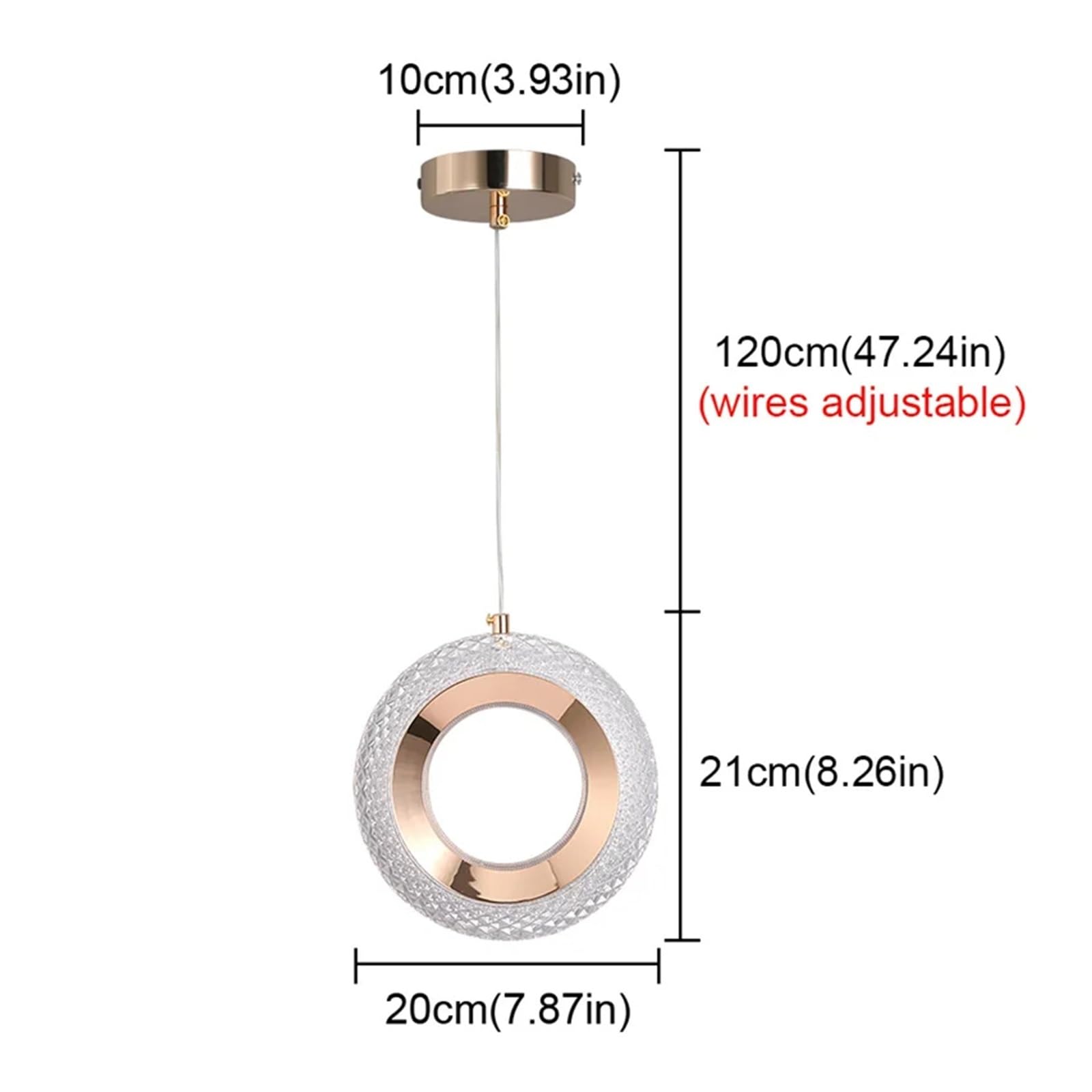 Lampade a Sospensione in Acrilico Nordico Lampada da soffitto per Interni Lampadario a LED da Comodino Apparecchio di Illuminazione Artistico e Creativo, Cucina
