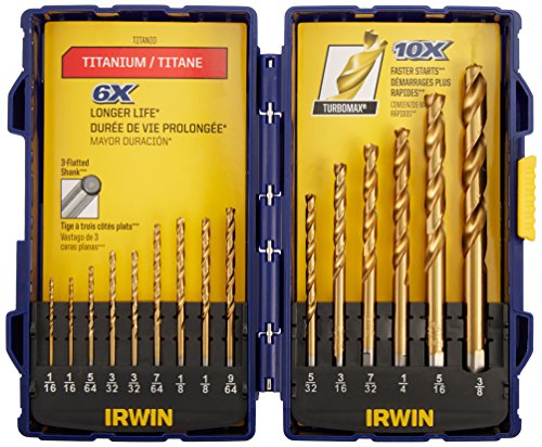 IRWIN INDUSTRIAL Tool 3018009 IRWIN INDUSTRIAL TurboMax Pro Drill Bit Set, 15-Piece
